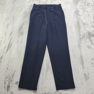 Vintage Jara Pants Womens Size 10 Blue High Rise Tapered Leg Dress Trousers